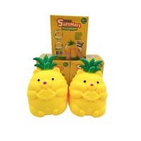 Grand Ours Ananas Mignon à Presser, Squishies Transfrontaliers, Jouets Anti-Stress en Forme de Fruit Musical et Simulé, Ours Mignon à Pincer