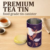 Boîtes d'emballage cadeau en étain rondes avec logo personnalisé pour biscuits, bonbons, chocolat, aliments, café
