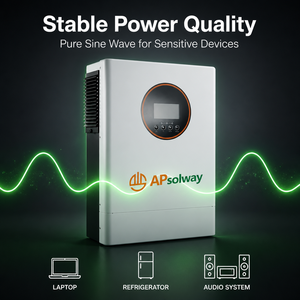 Contrôleur <span class=keywords><strong>hybride</strong></span> solaire à batterie monophasé AHS-10.2 10,2 kW Apsolway, onduleur solaire <span class=keywords><strong>hybride</strong></span>, garantie de 5 ans - Product Image 4
