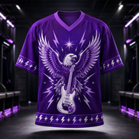 Kaos Lengan Pendek Ungu Kustom Cepat Kering Bahan Polyester Bernapas, Kaos Kasual dengan Cetakan Grafis untuk Pria Wanita Unisex Grosir