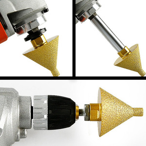 Punta per Trapano M10 M14 per Smussatura e Allargamento Fori, Utensile per Levigatura di Granito, Marmo, Piastrelle e Pietra - Product Image 3