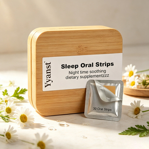 Night Time Soothing Sleep Oral Strips Fast Dissolving Gentle Night Calming 30Pcs OEM Wholesale Dietary <b>Supplement</b> - Product Image 6