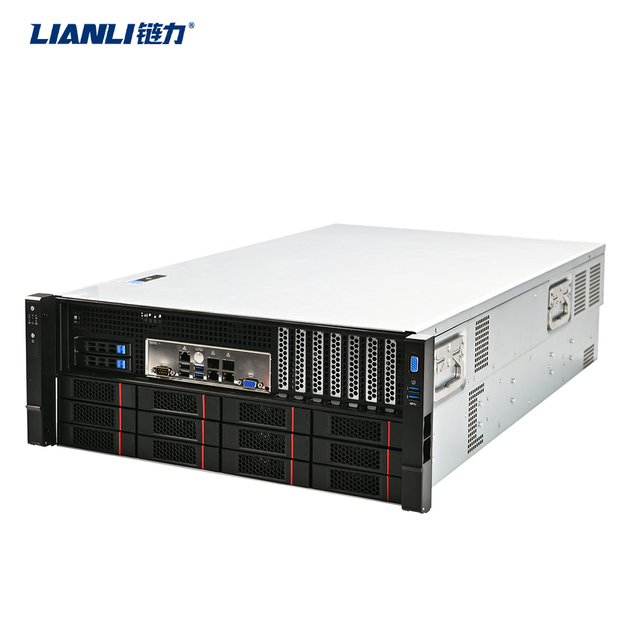 LIANLI AI Training GPU CASE 9 GPU Server Big Data Cloud Computing HPC Rendering Deep Learning Edge Computing