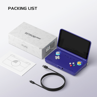 Consoles de jeux rétro Retroid Pocket Flip 2 Android 13 Consoles de jeux portables 8 Go + 128 Go avec Wifi 6