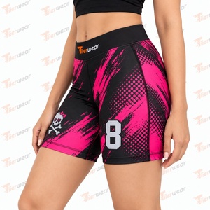 Shorts Deportivos Sublimados Personalizados para Mujer, Shorts Atléticos Transpirables con Estampado Completo para Gimnasio, Correr, Entrenamiento Físico - Product Image 5
