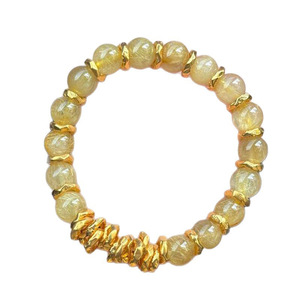 Pulsera de Cristal con Cabello Dorado Estilo Étnico de Lujo Ligero y Exclusivo para Mujer, Inspirada en Caperucita Roja - Product Image 5