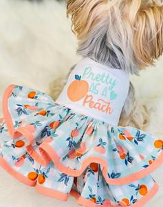 Vestido de Arnés para Perro, Vestido de Verano para Perro con <span class=keywords><strong>Nombre</strong></span> Bordado, Vestido de Novia para Perro Rosa, <span class=keywords><strong>Ropa</strong></span> de Cumpleaños para Perro, <span class=keywords><strong>Ropa</strong></span> para Mascotas - Product Image 1