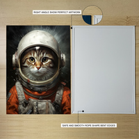 Drop Shipping Fashion Vintage Tin Print Metal Poster Bedroom Wall Art Painted Astronaut Cats Work Plaque Magnet Hanging System