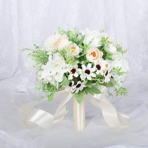 Bouquet <span class=keywords><strong>de</strong></span> fleurs artificielles pour mariée, roses <span class=keywords><strong>de</strong></span> simulation pour photos <span class=keywords><strong>de</strong></span> robe <span class=keywords><strong>de</strong></span> mariée, bouquet <span class=keywords><strong>de</strong></span> mariée - Product Image 6