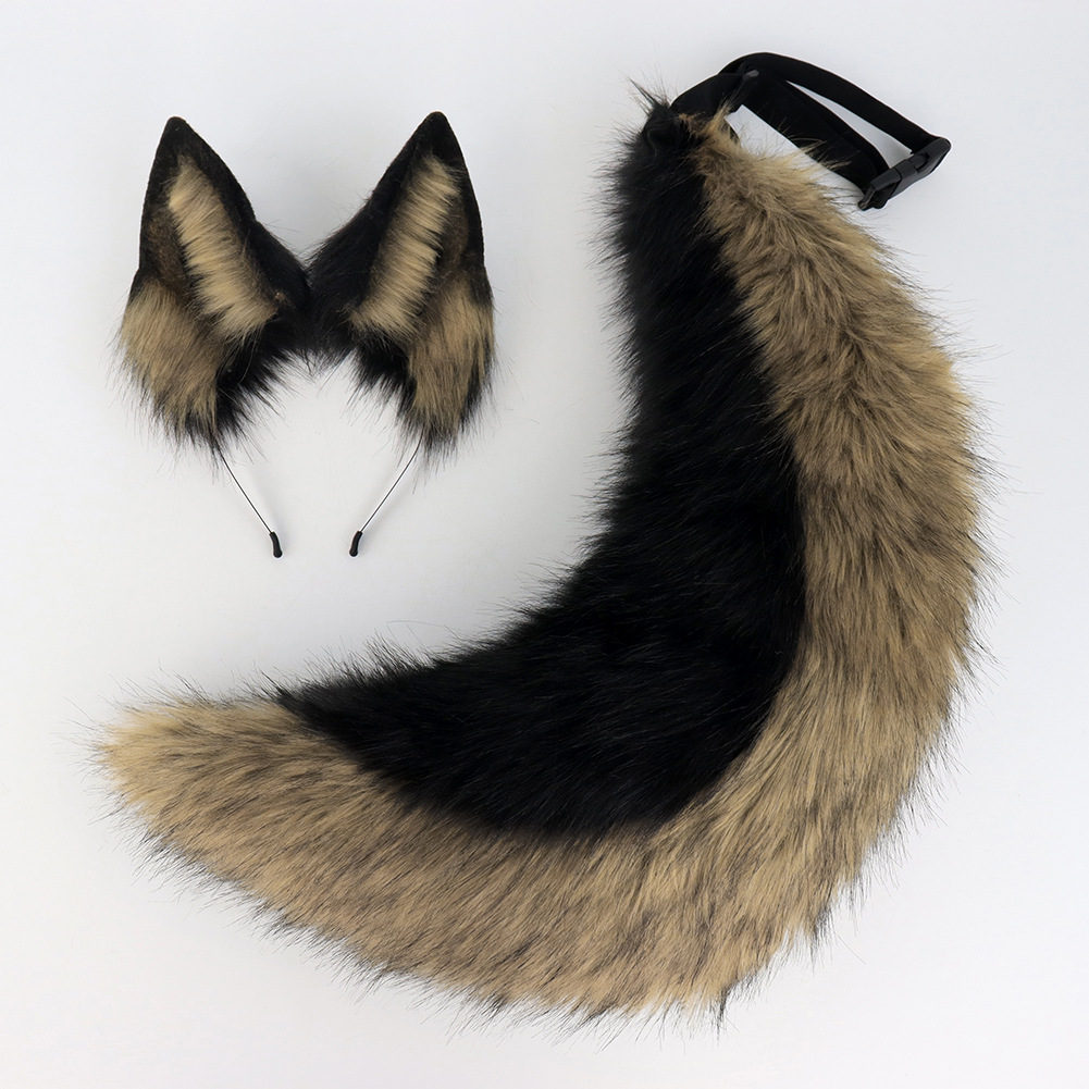 Black wind wolf-set-taille unique