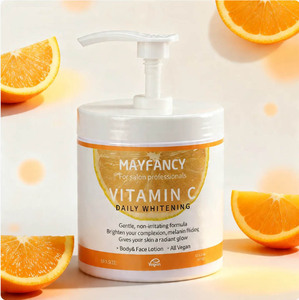 Produit phare : Lotion quotidienne <span class=keywords><strong>corps</strong></span> et visage Mayfancy à la vitamine C, format SPA, 500 ml, formule végétalienne pour tous types de peau - Product Image 1