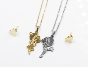 BMZ 2026 <span class=keywords><strong>Kiss</strong></span> love Forever Jewelry <span class=keywords><strong>2</strong></span> Sets Acier inoxydable - Product Image 3
