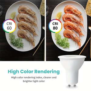 ON-OFF CCT thay đổi màu sắc bóng đèn thủy tinh ống kính 220V 5.5W GU10 dẫn ánh sáng tại chỗ 3000K GU10 dẫn bóng Đèn <span class=keywords><strong>LED</strong></span> Spotlight bóng đèn - Product Image 6