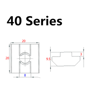 M4 M5 M6 M8 Matériau en acier inoxydable Profil en <span class=keywords><strong>aluminium</strong></span> Fente t Écrou coulissant - Product Image 4