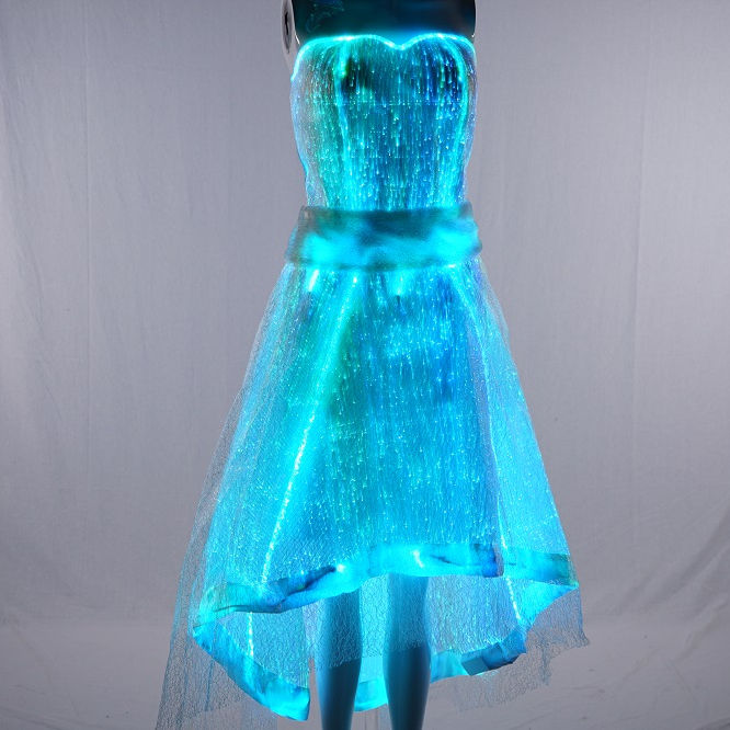 Glow Dark Dress LED Luminous Fashion for Parties Events - Main Image
