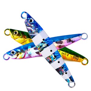 Señuelo Metálico <span class=keywords><strong>de</strong></span> 30g-60g para Pesca Vertical, Holográfico Láser, Señuelo <span class=keywords><strong>de</strong></span> Hundimiento, Pilker para Pesca Costera y Pesca en Alta Mar - Product Image 5