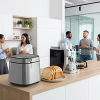 Panificadora Eléctrica Grande para Familias, 1150g, con Báscula Integrada, Dispensador Doble, Pantalla Táctil, 25 Programas, Liberación Automática de Levadura y Frutos Secos, para el Hogar
