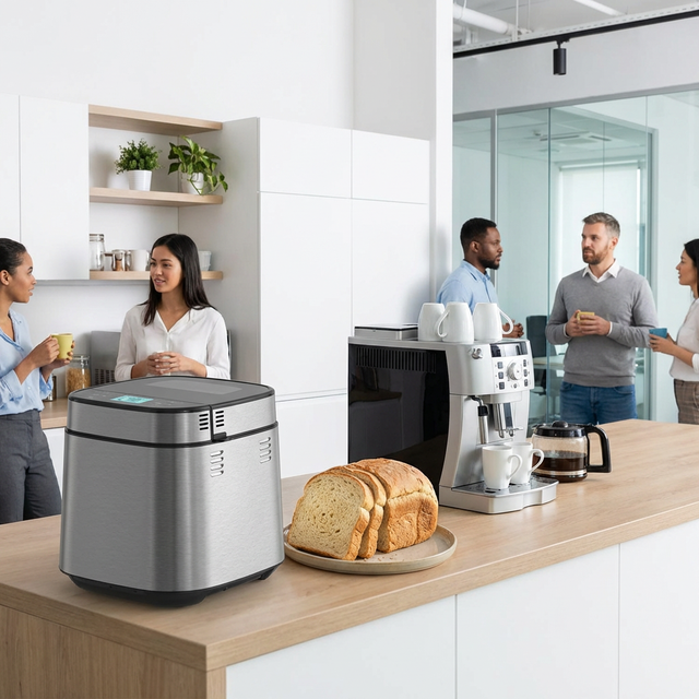 Electric Large Family Bread Maker 1150g Built-in Scale Dual Dispenser Touch Screen 25 Programs Auto Yeast Nut Release Household