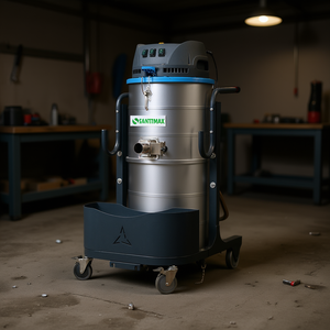 Aspirapolvere Industriale Sanitmax SM100, 26.4 Galloni, 2.8 HP, Filtro HEPA, 110V, 212 CFM, Sollevamento Acqua 120 Pollici - Product Image 2