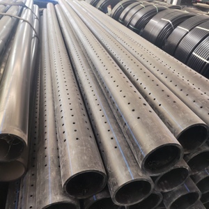 Tuyau en PE perforé en PVC durable pour tunnel et drainage électrique Matériau PE flexible - Product Image 1