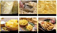 Nouvelle Ligne de Production Industrielle Entièrement Automatique de Frites de 2000 kg/h, Grande Capacité, Machine Électrique pour la Fabrication de Chips de Pommes de Terre Surgelées, Meilleure Vente