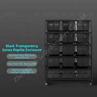 Système d'élevage de reptiles à montage facile, armoire en aluminium multi-niveaux, enclos d'élevage pour serpents, lézards, geckos, vente en gros