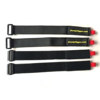 Attaches auto-agrippantes en nylon réutilisables, attaches de câbles auto-adhésives, sangles de batterie, attaches à boucle en plastique, bandes de fixation