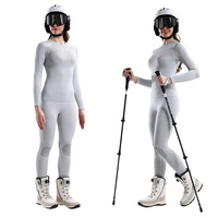 Sous-vêtements de ski fonctionnels X-BION pour femmes, collants de compression chauds tissés, kits sans couture, absorbant l'humidité, séchage rapide