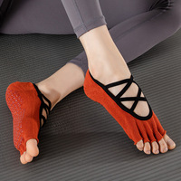 WUYANG FACTORY Professionnel Pliancy Anti-dérapant Yoga Chaussettes D'été Mince Cinq Doigt Toe Exposition Sports D'intérieur Fitness Pliancy