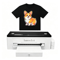 Imprimante DTF A3 L1800 simple, connexion ordinateur portable, circulation automatique d'encre blanche, sans prétraitement pour sacs et t-shirts