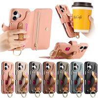 Portefeuille en cuir PU de qualité supérieure pour téléphone portable Iphone 17 Air 16 E 15 14 13 Pro Max 12 11 XR XS porte-carte accessoires à rabat