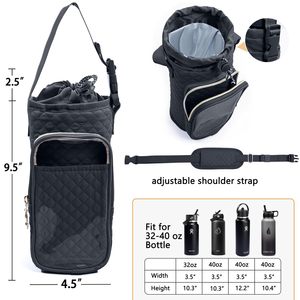 Bolsa Magnética para Botella de Gimnasio, Porta Botella Magnético con Correa y Bolsillo Transparente para Teléfono, Bolsa Magnética para Gimnasio y Viajes - Product Image 2
