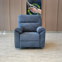 Sillón reclinable eléctrico moderno con control remoto, sillón reclinable para ancianos, sillón de masaje con calefacción y elevación