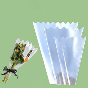 โรงงานขายส่งวัสดุห่อดอกไม้แบบไล่สี ถุงพลาสติกใส OPP  ขั้นต่ำ 50 ถุง - Product Image 2