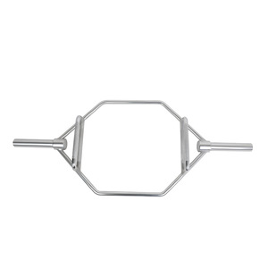 Équipement de musculation professionnel pour salle de sport, barre hexagonale pour trapèze OB86/OB72/60 chromée, haute intensité, Body Solid, pour entraînement musculaire - Product Image 6