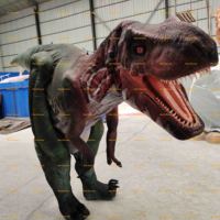 Costume de dinosaure réaliste pour adulte, costume de dinosaure animatronique réaliste, costume de dinosaure Raptor pour les événements sur le thème des dinosaures