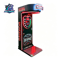 Machine de boxe d'arcade à monnayeur, testeur de force de frappe, avec système de rédemption de tickets, pour centre de jeux, parc d'attractions, vente en gros pour usines