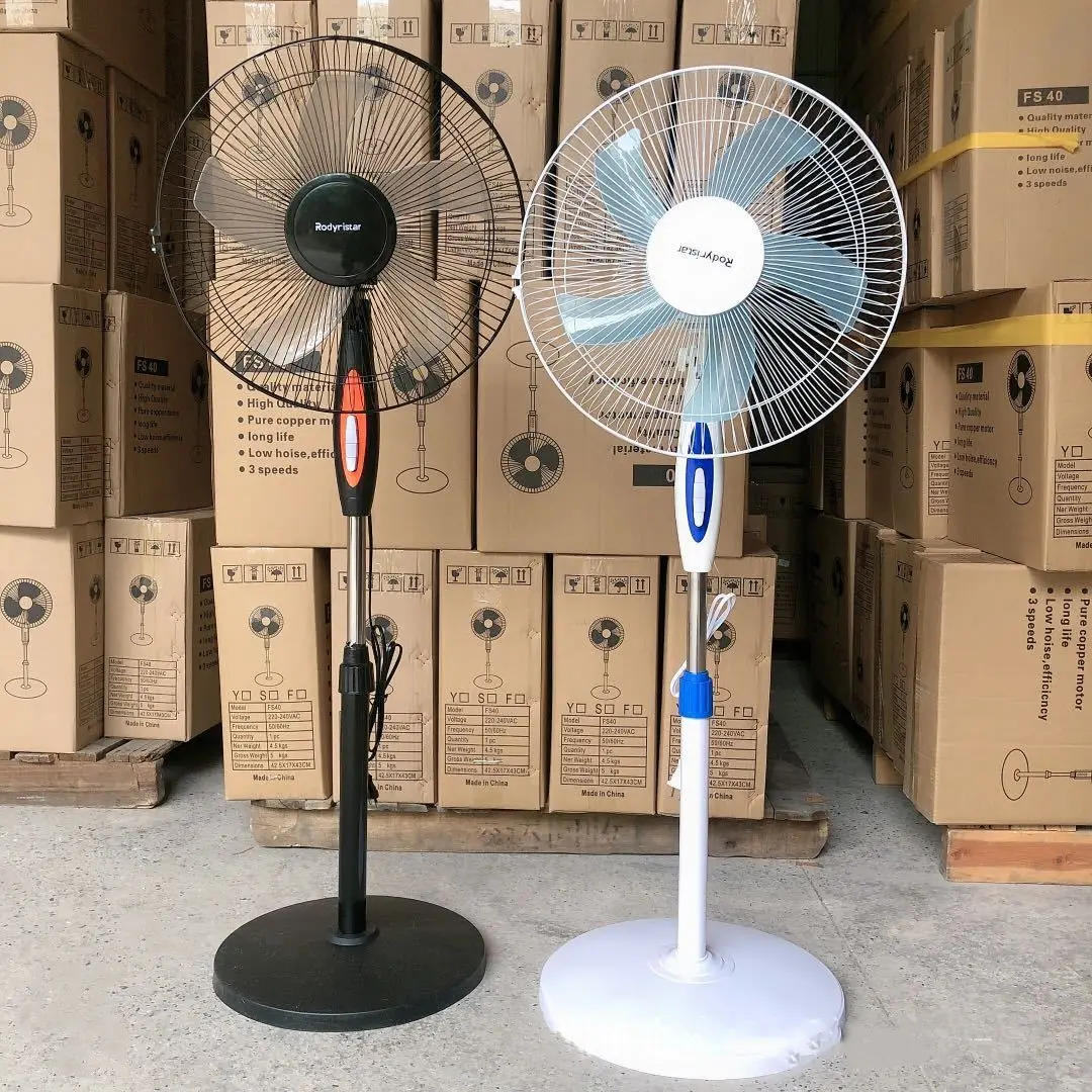 Custom Double Head Stand Fan Useful Floor Standing Fan Coil Unit