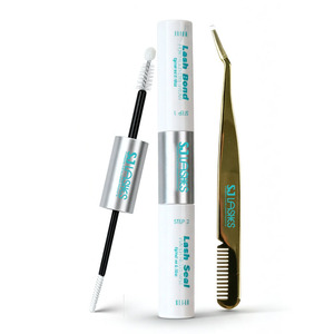 Kit d'extension de cils DIY avec cils segmentés marron et bouquets de cils mixtes, faux cils en grappes <span class=keywords><strong>pour</strong></span> la maison et le salon - Product Image 5
