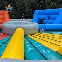 Jeu gonflable commercial Wipeout Challenge, grand jeu gonflable Meltdown Wipeout pour événements, carnavals, parcs d'attractions, location