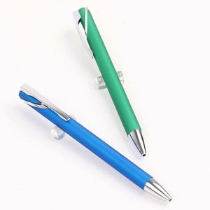 Promotional Custom Logo Custom Metal Aluminum Ballpoint Pen 1.0mm Multi-Color Rubber Coated Business Signature Pen <b>Gifts</b> - Product Image 6