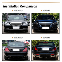 Kit de mise à niveau de voiture W222 S450 Style, kit carrosserie complet pour Mercedes-Benz Classe S W221 2006-2013 avec pare-chocs, phares, capot
