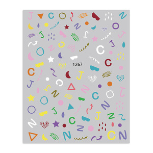 Designs Shiny Heart Nail Art Sticker Bling Bling Laser Heart Pattern Nail Stickers Decals For Nail Art Decoration