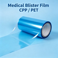 Papier de dialyse enduit de PE 60 g/m² Film médical transparent bleu CPP PET 5.2s Indicateur de stérilisation à la vapeur Bleu vers Noir en rouleau