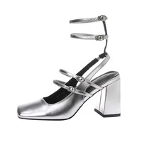 Marque mode à la mode femmes sandales hautes Mary Jane pompes confortable doux été Collection luxe mignon fête de mariage pompes