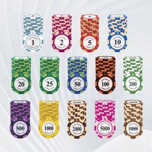Fichas de Póker Personalizadas de 14g en Oferta, con Varios Diseños y Colores, Juego de Fichas de Póker de Arcilla Premium de Dos Tonos, Venta al Por Mayor - Product Image 1