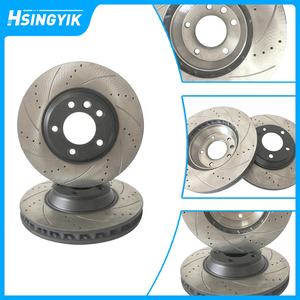 5Q0615601F actualización rotores ranurados discos de frenos para Audi A3 <span class=keywords><strong>SEAT</strong></span> ALTEA XL <span class=keywords><strong>LEON</strong></span> SC SKODA OCTAVIA YETI VW BEETLE GOLF PLUS VI - Product Image 2