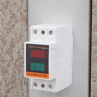 Compteur numérique multifonction sur rail DIN avec affichage LED rouge et vert, ampèremètre 0-100A, voltmètre, mesureurs de tension DC/AC