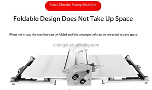 Machine à pâtisserie de bureau électrique pliable Peau de tarte aux œufs français formant la <span class=keywords><strong>pâte</strong></span> <span class=keywords><strong>feuilletée</strong></span> pour la <span class=keywords><strong>pâte</strong></span> <span class=keywords><strong>feuilletée</strong></span> et la peau de croissant - Product Image 3