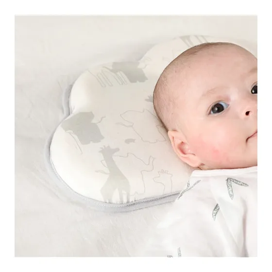 Tissu hypoallergénique Portable en coton, mousse à mémoire de forme, protection de la tête des bébés, nourrissons, nourrissons, besoin d'oreiller, 1 pièce